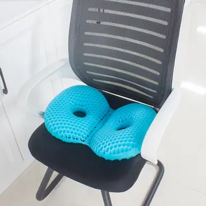 Cuscino del sedile in Gel di raffreddamento ortopedico doppio spessore Tpe per ufficio e auto cuscino del sedile per esterni coccige