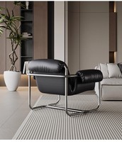 Fauteuil inclinable moderne Acapulco avec housse en coton confortable, chaise de détente pour appartement, villa, salon