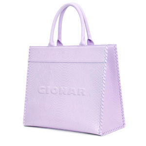 Tas Tote Wanita Kulit PU Vegan Croc, Tas Belanja Wanita Kantoran, Tas Tangan Kulit Buaya Mewah, Produsen Tas Tangan, Logo Custom