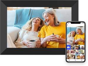 Nouveau <span class=keywords><strong>cadre</strong></span> photo numérique mural vidéo intelligent Wi-Fi de 10,1 pouces avec écran de sommeil en acrylique noir, prise en charge AVI/MP4/MP3, 32 Go - Product Image 4