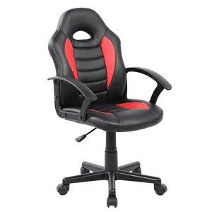 Polen heißer Verkauf kleiner Gaming-Stuhl Kinder Büros tühle Günstige Liege Rolling PU Leder Task Chair Rot für Erwachsene