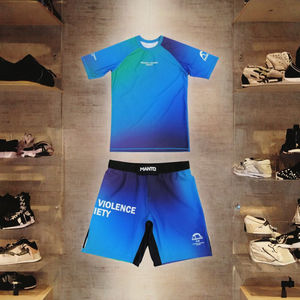 Conjunto de Rashguard y Pantalones Cortos Personalizados para Hombre, Nuevo Modelo 2026, para Artes Marciales Mixtas (MMA), Tejido Elástico Resistente, Ligero y Transpirable para Jiu Jitsu - Product Image 3