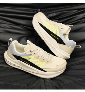 Chaussures de sport à talon haut et large, semelle épaisse et large, adaptées aux hommes et aux femmes pour un usage quotidien. - Product Image 6