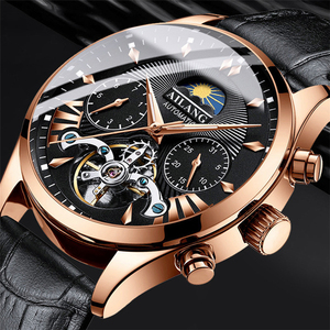 Reloj Mecánico para Hombre AILANG, Marca de Alta Gama, con Fase Lunar, Multifunción, Tourbillon, Reloj de Buceo, Estilo Ejecutivo - Product Image 1