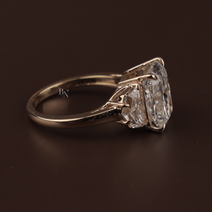 Bague en diamant de laboratoire de 5,3 carats pour femmes, disponible en argent, or 10 carats, or 14 carats, or 18 carats, certifiée luxe, pour fiançailles et mariage - Product Image 3