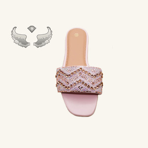 Summer Casual New Style Wavy Shiny Crystal Outdoor Flat Sandals Women and <b>Ladies</b> Lightweight Women's <b>slippers</b> Sandals Durable - Product Image 5
