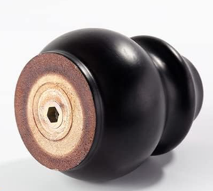 Pieds de canapé ronds en bois, couleur espresso, style mid-century, remplacement de pieds de bureau, remplacement de pieds de canapé ronds, pièces de rechange pour canapé - Product Image 1