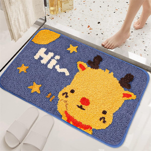 Alfombra de Baño Antideslizante Lavable con Diseño de Reno Navideño, Superabsorbente, Linda Alfombra de Baño con Dibujos Animados para Niños - Product Image 6