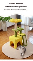 Mainan Tempat Tidur Kayu Ramah Lingkungan Bentuk Bunga Matahari Modern untuk Kucing Besar, Indoor Outdoor, Grosir, Dapat Disesuaikan, Kemasan Karton