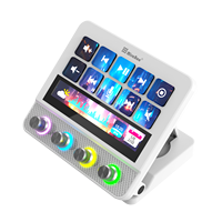 MiraBox N4 Pro Stream Dock Studio Controller, 10 touches macro LCD, boutons de déclenchement et moniteur latéral pour le streaming, les jeux, Mac, PC