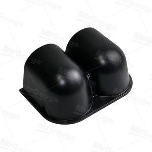 वेने कारखाने प्रत्यक्ष बिक्री अनुकूलित सार्वभौमिक कार मीटर धारक 2 "52 मिमी प्लास्टिक काला डैश माउंट गेज 2 पॉड डुअल-होल ब्रैकेट - Product Image 5