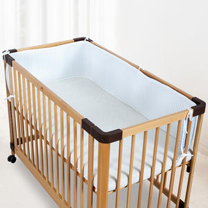 Juego <span class=keywords><strong>de</strong></span> ropa <span class=keywords><strong>de</strong></span> cama <span class=keywords><strong>de</strong></span> bebé personalizable <span class=keywords><strong>de</strong></span> alta calidad OEM ODM <span class=keywords><strong>Protector</strong></span> transpirable <span class=keywords><strong>de</strong></span> malla trenzada con tela tejida <span class=keywords><strong>de</strong></span> parachoques <span class=keywords><strong>de</strong></span> <span class=keywords><strong>cuna</strong></span> portátil suave - Product Image 3