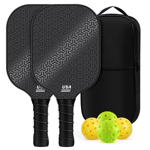 Raquette de pickleball portable en fibre de verre de haute qualité, <span class=keywords><strong>prix</strong></span> d'usine, approuvée USAPA, ensemble de raquettes de pickleball avec balles pour débutants - Product Image 3