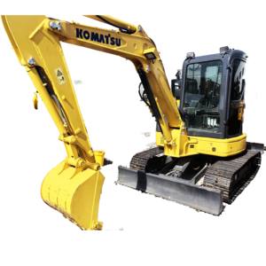 Miniexcavadora Usada Komatsu PC55MR de 6T/5.5T, Fabricada en Japón, 5500kg, 560 Horas, Bomba y Motor Alemanes Incluidos, con Certificado CE, Video Disponible - Product Image 1