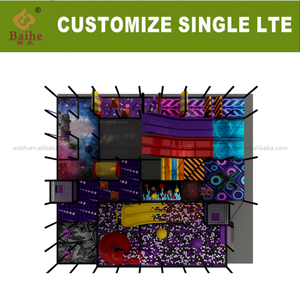 Baihe สนามเด็กเล่นขนาดใหญ่ของเล่นซอฟท์ซอฟท์เพลทสนามเด็กเล่นในร่มรถไฟบล็อกอาคารเครื่องเล่นนุ่ม - Product Image 3