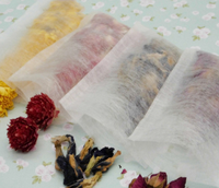 Sachets de thé jetables thermoscellés en fibre de maïs, sachets filtrants pour thé aux fleurs de médecine traditionnelle chinoise, sachets de thé vides