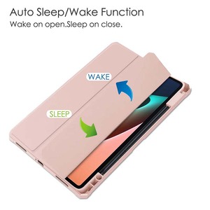 Pour <span class=keywords><strong>Xiaomi</strong></span> <span class=keywords><strong>Pad</strong></span> <span class=keywords><strong>5</strong></span>/<span class=keywords><strong>5</strong></span> Pro 11 pouces étui intelligent veille automatique fonction de réveil PU <span class=keywords><strong>Folio</strong></span> porte-crayon acrylique couverture arrière étui intelligent en TPU - Product Image 2