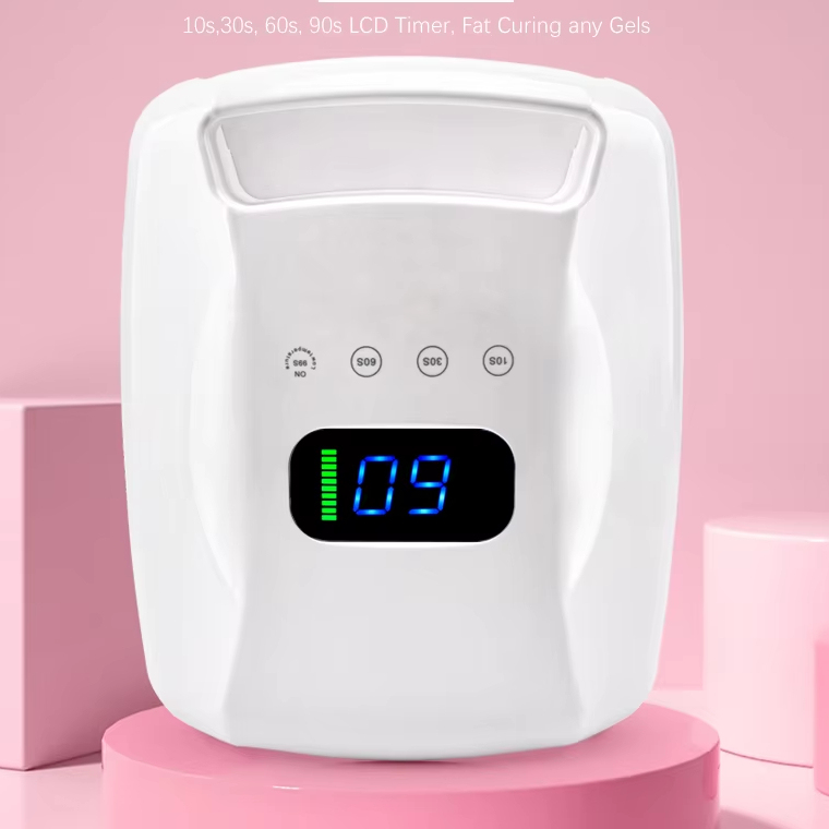 Wireless 96w LED UV Nail Lamp With Red Light Rechargeable Nail Art Polish Gel Curing Lamp Manicure Products Nail Dryer Lamp