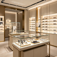 Étagères de présentation pour montres et présentoirs optiques