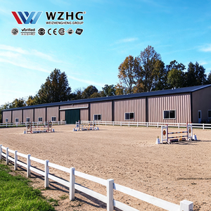 Grande structure de bâtiment d'arène équestre à travée libre avec structure en acier préfabriquée pour l'équitation professionnelle - Product Image 1
