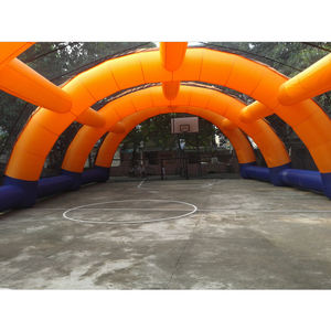 Arena de <span class=keywords><strong>Paintball</strong></span> inflable grande y barata, tienda de búnker de <span class=keywords><strong>paintball</strong></span> inflable naranja, tienda de campo de fútbol grande - Product Image 1