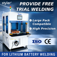 Nueva Máquina de Soldadura por Puntos Semiautomática de Eje XY con Control PLC para Línea de Ensamblaje de Paquetes de Baterías, Grado Industrial, CNC de Alta Velocidad