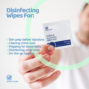 Toallitas Desinfectantes Estériles de <span class=keywords><strong>Alcohol</strong></span> Isopropílico al 70%, Grado Médico, Paquete Individual - Product Image 5