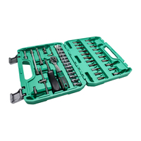 Kit de clés à douilles de service pour garage, 46 pièces, clés mixtes avec rallonges articulées pour l'entretien des véhicules
