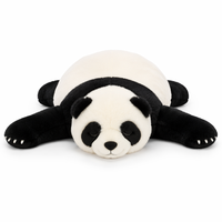 Peluche Panda lestée avec posture allongée, jouet en peluche doux pour soulager l'anxiété et le soutien sensoriel, décoration zen
