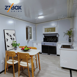 Maison conteneur extensible de 40 pieds prête à l'emploi avec véranda en verre, suite d'hôtel modulaire préfabriquée de luxe - Product Image 2