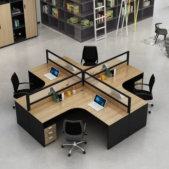 कैबिनेट के साथ अच्छी डिजाइन आधुनिक कार्यालय टेबल कार्यकारी डेस्क कार्यालय फर्नीचर कार्यालय बॉस कंप्यूटर टेबल