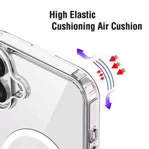 Прозрачная задняя крышка Laudtec для <span class=keywords><strong>Iphone</strong></span> 17, прозрачные чехлы из ТПУ, Магнитная Зарядка, ударопрочный чехол для <span class=keywords><strong>Iphone</strong></span> 17 Promax Sjk1003 - Product Image 4