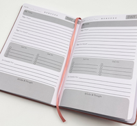Carnet à Spirale A5, Design Personnalisé, Cahier de Prière en Cuir Ligné de 180 Jours