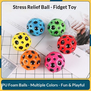 Nuova <span class=keywords><strong>Sfera</strong></span> di Pietra Lunare, Giocattolo Educativo per Bambini, Antistress Super Elastico in Schiuma EVA, Divertente Gioco per Studenti, Coordinazione Occhio-Mano - Product Image 3
