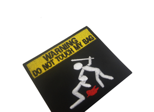 Miếng Vá Cảnh Báo Không Chạm Vào Túi Của Tôi Miếng Vá Thêu Chiến Thuật Cho Quần Áo Phụ Kiện Ba Lô - Product Image 4