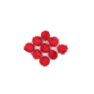 Iln Bolita Pompom 2.0Cm Rouge Décorations Artisanales - Product Image 1