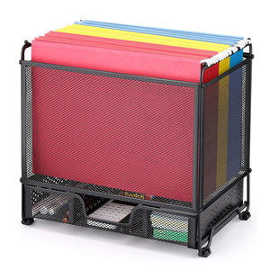 Organisateur de <span class=keywords><strong>dossiers</strong></span> suspendu en métal personnalisé <span class=keywords><strong>avec</strong></span> <span class=keywords><strong>tiroir</strong></span>, rangement pour lettres/A4, plateau de documents multifonctionnel pour le <span class=keywords><strong>bureau</strong></span>, porte-documents - Product Image 3