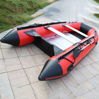 Bateau pneumatique multi-personnes en PVC, stable, pour la pêche, le sport, le sauvetage, bateau à rames haute vitesse