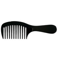 Peigne démêlant lissant à dents larges en écaille de tortue avec logo personnalisé, en acétate, pour cheveux bouclés et épais
