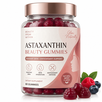 Capsules d'astaxanthine à marque privée, certifiées HACCP, 100g, haute pureté, supplément anti-inflammatoire pour le bien-être actif