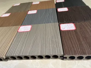 WPC 3D Embossed New Technology Wood Plastic Composite Decking Tiles