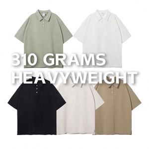 เสื้อโปโลคุณภาพสูง ปักโลโก้ตามสั่ง ผ้าคอตตอนหนา 310gsm สไตล์สตรีทแวร์ลำลอง แฟชั่น - Product Image 6