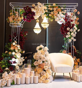 3Pcs Vàng Vòm Thiết Lập Sân Khấu Hoa Vòm Đứng Lớn Cao Sang Trọng Đảng Trang Trí Nội Thất Nguồn Cung Cấp Đám Cưới Backdrop - Product Image 4
