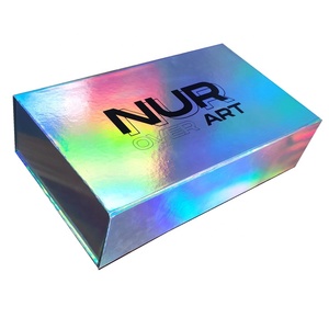 Caja <span class=keywords><strong>de</strong></span> Regalo Magnética Holográfica Iridiscente con Diseño Único y Logotipo Personalizado Impreso - Product Image 4