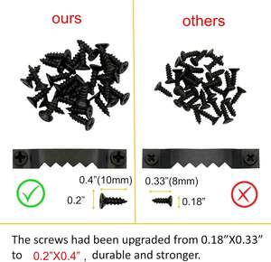 مشابك تعليق صور فولاذية صغيرة من ديبانج هاردوير مع براغي وخطافات للساعات واللوحات الفنية والإطارات - Product Image 2