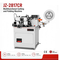 Machine de découpe et de pliage industrielle à ruban ultrasonique multi-coupes JZ-2817CR homologuée CE pour étiquettes en nylon et satin