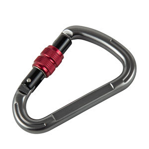 Mosquetón Tipo D de Alta Calidad de <span class=keywords><strong>25</strong></span> <span class=keywords><strong>KN</strong></span> para Escalada en Roca y Montañismo, Diseño Giratorio en Forma de D para Senderismo y Escalada - Product Image 3