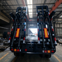 Semi-remorque surbaissée 16m 3 essieux pour le transport d'excavatrices et de machines minières, remorque robuste pour équipements lourds à vendre