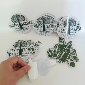 Film de découpe personnalisé en forme de dessin animé autocollants adhésifs en PVC imperméables et résistants aux rayures <span class=keywords><strong>envoyer</strong></span> <span class=keywords><strong>des</strong></span> images pour les étiquettes d'emballage - Product Image 2