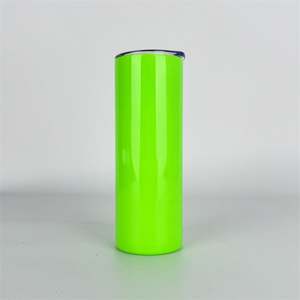 Vaso de Agua Personalizado de Acero Inoxidable Recto de 20 oz, Vasos de Sublimación de Doble Pared con Pajita - Product Image 2